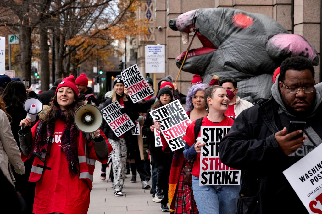 Washington Post Staffers Stage Historic One Day Strike A Battle for Fairness